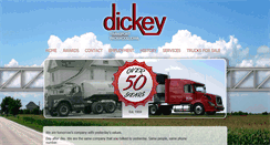 Desktop Screenshot of dickeytransport.com